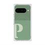 プレミアムスクエアケース with Pixelsnap［ オリジナル - initial two tone - P green ］