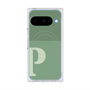 プレミアムスクエアケース with Pixelsnap［ オリジナル - initial two tone - P green ］