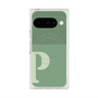 プレミアムスクエアケース with Pixelsnap［ オリジナル - initial two tone - P green ］