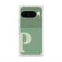プレミアムスクエアケース with Pixelsnap［ オリジナル - initial two tone - P green ］