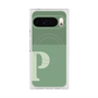 プレミアムスクエアケース with Pixelsnap［ オリジナル - initial two tone - P green ］