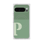 プレミアムスクエアケース with Pixelsnap［ オリジナル - initial two tone - P green ］