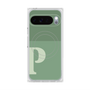 プレミアムスクエアケース with Pixelsnap［ オリジナル - initial two tone - P green ］