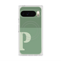 プレミアムスクエアケース with Pixelsnap［ オリジナル - initial two tone - P green ］