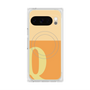 プレミアムスクエアケース with Pixelsnap［ オリジナル - initial two tone - Q orange ］