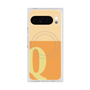 プレミアムスクエアケース with Pixelsnap［ オリジナル - initial two tone - Q orange ］