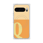 プレミアムスクエアケース with Pixelsnap［ オリジナル - initial two tone - Q orange ］