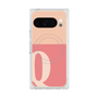 プレミアムスクエアケース with Pixelsnap［ オリジナル - initial two tone - Q pink ］
