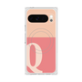 プレミアムスクエアケース with Pixelsnap［ オリジナル - initial two tone - Q pink ］