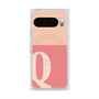 プレミアムスクエアケース with Pixelsnap［ オリジナル - initial two tone - Q pink ］