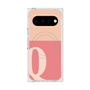 プレミアムスクエアケース with Pixelsnap［ オリジナル - initial two tone - Q pink ］