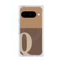 プレミアムスクエアケース with Pixelsnap［ オリジナル - initial two tone - Q brown ］