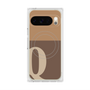 プレミアムスクエアケース with Pixelsnap［ オリジナル - initial two tone - Q brown ］