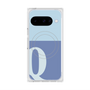 プレミアムスクエアケース with Pixelsnap［ オリジナル - initial two tone - Q blue ］