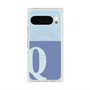 プレミアムスクエアケース with Pixelsnap［ オリジナル - initial two tone - Q blue ］