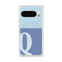 プレミアムスクエアケース with Pixelsnap［ オリジナル - initial two tone - Q blue ］