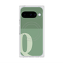 プレミアムスクエアケース with Pixelsnap［ オリジナル - initial two tone - Q green ］