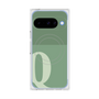 プレミアムスクエアケース with Pixelsnap［ オリジナル - initial two tone - Q green ］