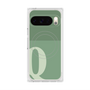 プレミアムスクエアケース with Pixelsnap［ オリジナル - initial two tone - Q green ］