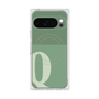 プレミアムスクエアケース with Pixelsnap［ オリジナル - initial two tone - Q green ］