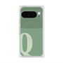 プレミアムスクエアケース with Pixelsnap［ オリジナル - initial two tone - Q green ］