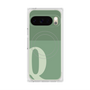 プレミアムスクエアケース with Pixelsnap［ オリジナル - initial two tone - Q green ］