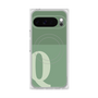 プレミアムスクエアケース with Pixelsnap［ オリジナル - initial two tone - Q green ］