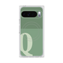 プレミアムスクエアケース with Pixelsnap［ オリジナル - initial two tone - Q green ］