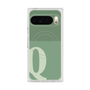 プレミアムスクエアケース with Pixelsnap［ オリジナル - initial two tone - Q green ］