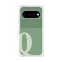 プレミアムスクエアケース with Pixelsnap［ オリジナル - initial two tone - Q green ］