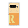 プレミアムスクエアケース with Pixelsnap［ オリジナル - initial two tone - R orange ］