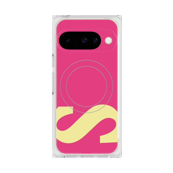 プレミアムスクエアケース with Pixelsnap［ オリジナル - initial color - S pink ］