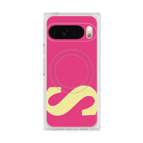 プレミアムスクエアケース with Pixelsnap［ オリジナル - initial color - S pink ］