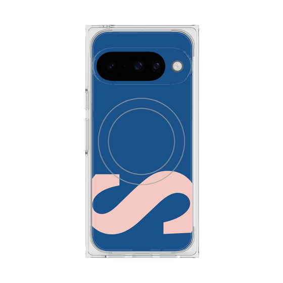 プレミアムスクエアケース with Pixelsnap［ オリジナル - initial color - S navy ］