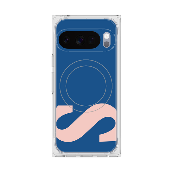 プレミアムスクエアケース with Pixelsnap［ オリジナル - initial color - S navy ］