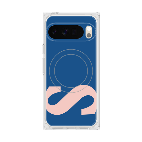 プレミアムスクエアケース with Pixelsnap［ オリジナル - initial color - S navy ］