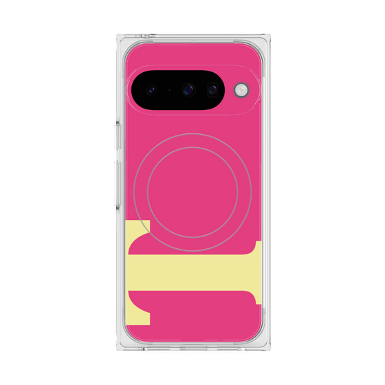 プレミアムスクエアケース with Pixelsnap［ オリジナル - initial color - T pink ］