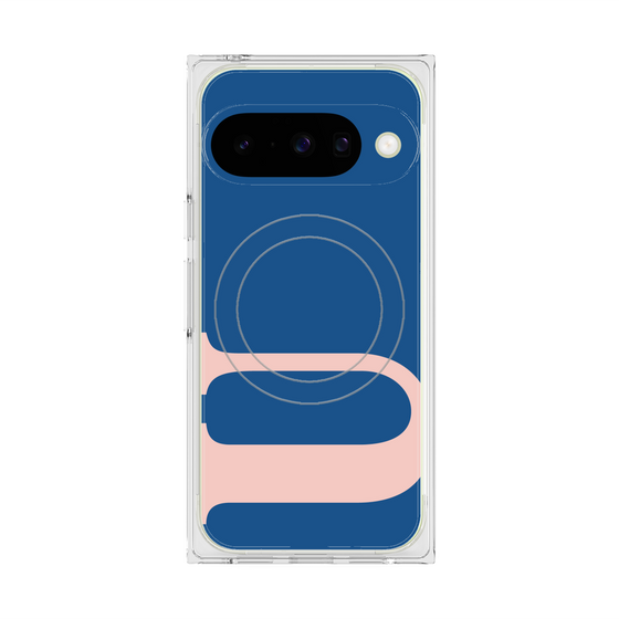 プレミアムスクエアケース with Pixelsnap［ オリジナル - initial color - U navy ］