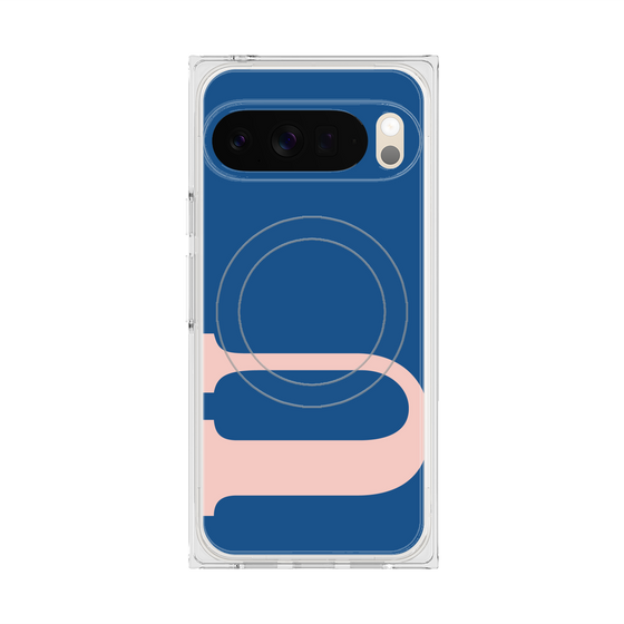 プレミアムスクエアケース with Pixelsnap［ オリジナル - initial color - U navy ］