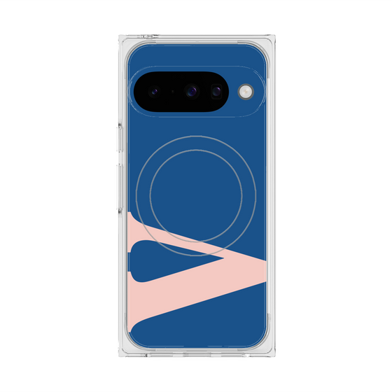 プレミアムスクエアケース with Pixelsnap［ オリジナル - initial color - V navy ］