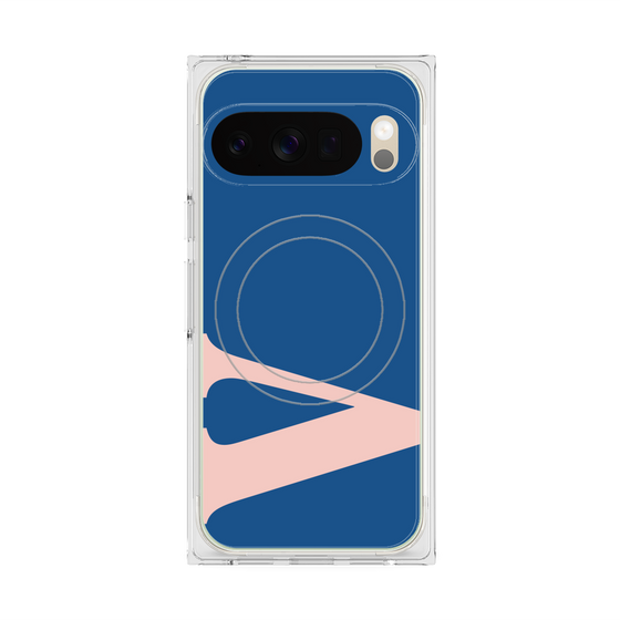 プレミアムスクエアケース with Pixelsnap［ オリジナル - initial color - V navy ］