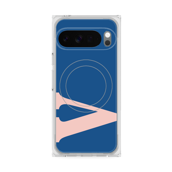 プレミアムスクエアケース with Pixelsnap［ オリジナル - initial color - V navy ］