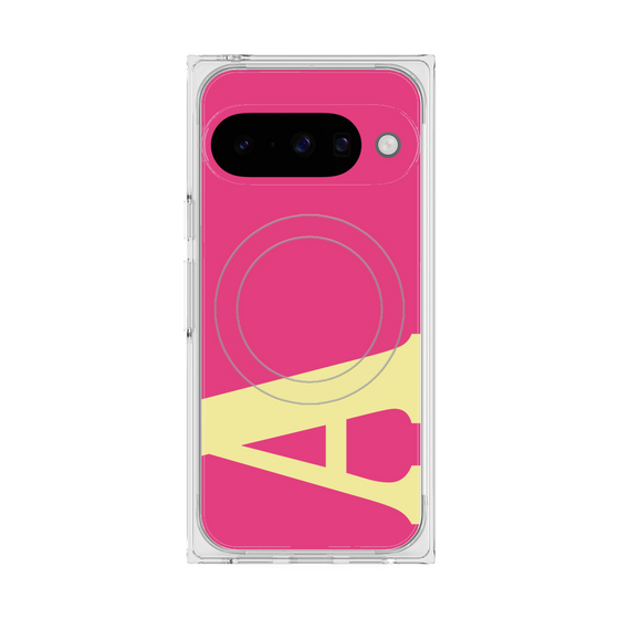 プレミアムスクエアケース with Pixelsnap［ オリジナル - initial color - A pink ］