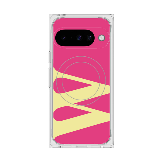 プレミアムスクエアケース with Pixelsnap［ オリジナル - initial color - W pink ］