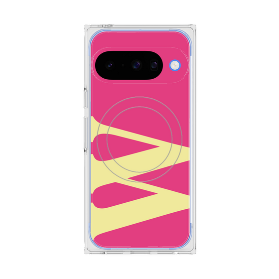 プレミアムスクエアケース with Pixelsnap［ オリジナル - initial color - W pink ］