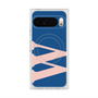 プレミアムスクエアケース with Pixelsnap［ オリジナル - initial color - W navy ］