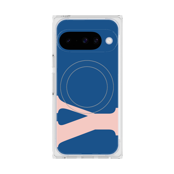 プレミアムスクエアケース with Pixelsnap［ オリジナル - initial color - Y navy ］