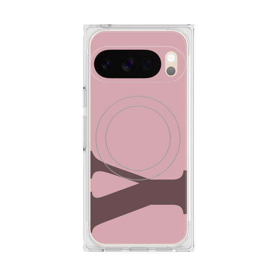 プレミアムスクエアケース with Pixelsnap［ オリジナル - initial color - Y dusty pink ］