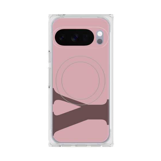 プレミアムスクエアケース with Pixelsnap［ オリジナル - initial color - Y dusty pink ］
