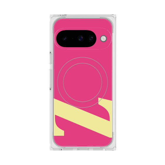 プレミアムスクエアケース with Pixelsnap［ オリジナル - initial color - Z pink ］